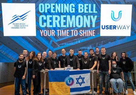 Userway all'offerta pubblica iniziale (IPO) del Mercato Azionario di Tel Aviv (TASE)